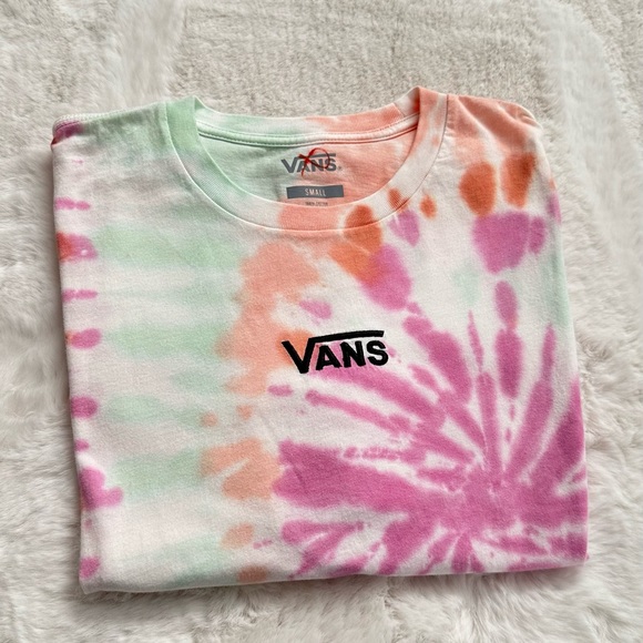 Vans Center Vee Tie Dye Wash T-Shirt Dress. size S - Picture 7 of 7
